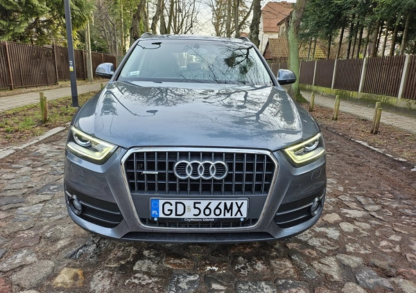 Audi Q3 cena 61900 przebieg: 124000, rok produkcji 2012 z Gdańsk małe 56